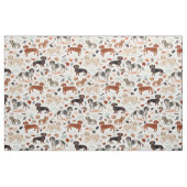 DACHSHUNDS Waterverf Painterly Wiener Dog Stof (Fat Quarter)