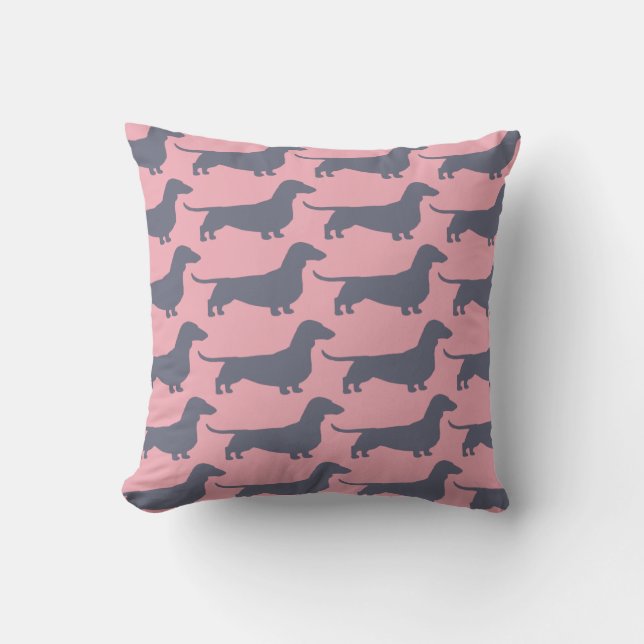 Dachshunds Wiener Dogs Pattern Fun Doxie Lover's Kussen (Voorkant)