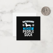 Dachshunds with My Friends Notitiekaartje (Voorkant / Achterkant in situ)