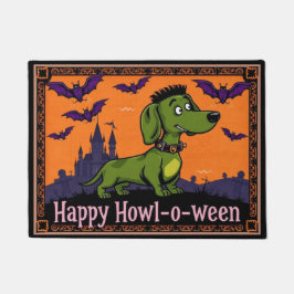 Dachshundstein Happy Howl-o-ween Deurmat