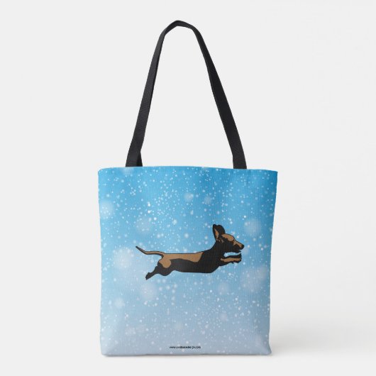 Dachshundzak Tote Bag (Achterkant)