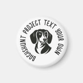 Dachshunt logo van uw project MAGNET (Voorkant)
