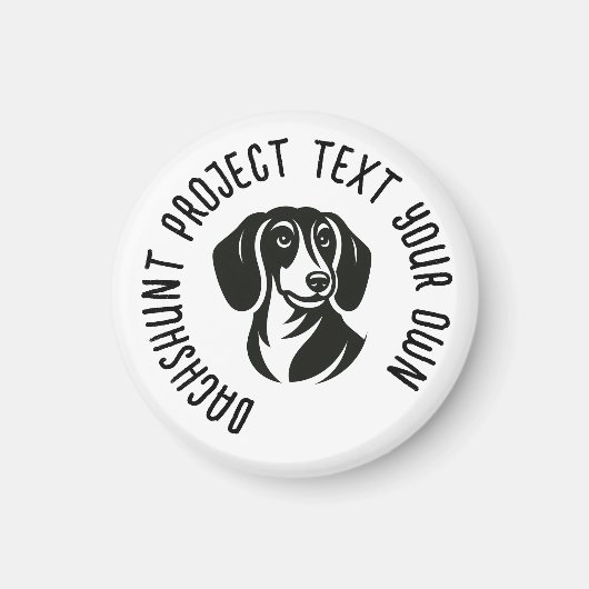 Dachshunt logo van uw project MAGNET (Voorkant)