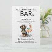 Dachsund Bar Menu (Staand voorkant)