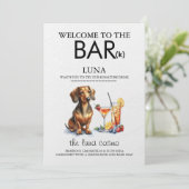 Dachsund Bar Menu (Staand voorkant)