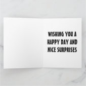 DACHSUND DOG ART BIRTHDAY WENSKAART KAART (Binnen)