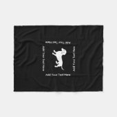 Dachsund Fleece Deken (Voorkant (Horizontaal))