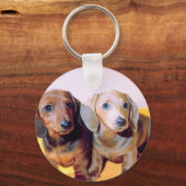 Dachsund Puppies Sleutelhanger (Voorkant)