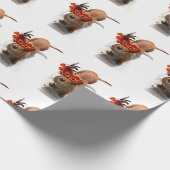 Dachsund van Gras van Mardi hond Cadeaupapier (Hoek)