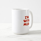 Dacht 15 oz spiral "I'm with Mok". Mok (Voorkant rechts)