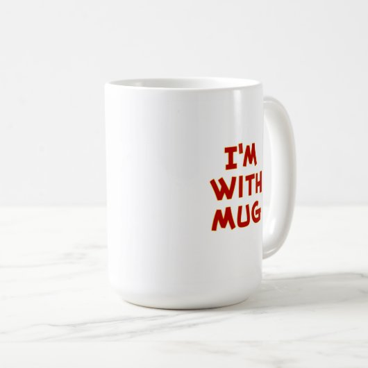 Dacht 15 oz spiral "I'm with Mok". Mok (Voorkant rechts)