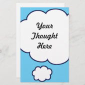 Dacht Bubble Briefpapier (Voorkant / Achterkant)