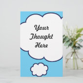 Dacht Bubble Briefpapier (Staand voorkant)