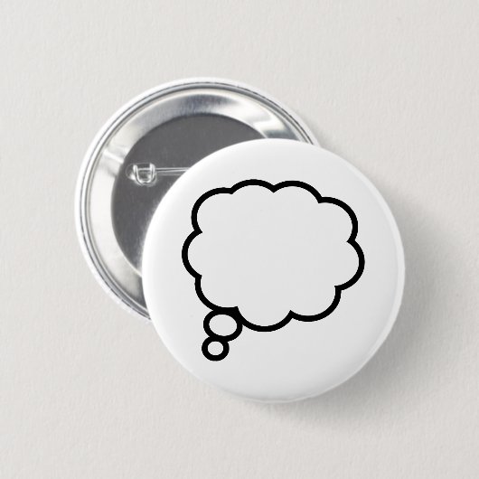 Dacht Bubble Ronde Button 5,7 Cm (Voorkant /achterkant)