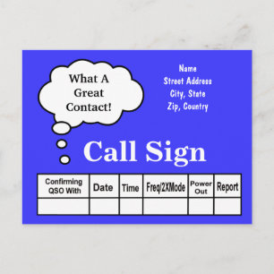Dacht dat Bubble Ham Radio QSL-kaart het aanpast! Briefkaart
