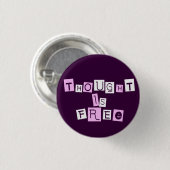 Dacht is gratis ronde button 3,2 cm (Voorkant /achterkant)