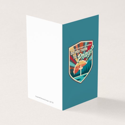 Dacht je om gevouwen Kaart te bidden? (Buitenkant)