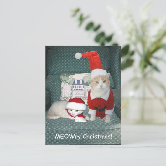 Dacht kerst! feestdagenkaart (Staand voorkant)