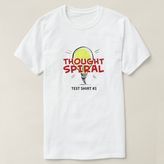 Dacht spiraal "Test Shirt #1" T-shirt (Design voorkant)