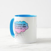 Dacht uw verklaring Sjabloon te buigen Mok (Voorkant links)