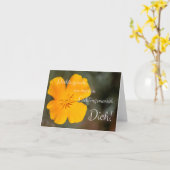 Dachte gerade en meinen Lieblingsmensch: Dich! Kaart (Gele Bloem)
