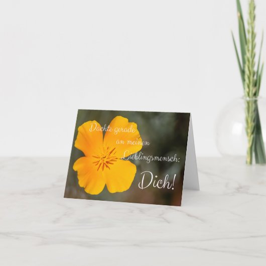 Dachte gerade en meinen Lieblingsmensch: Dich! Kaart (Voorkant)