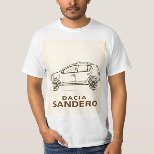Dacia Sandero: Simple, Smart, and Stylish T-shirt (Voorkant)