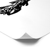 dacia wolf slang vlag roemenië symbool dacs poster (Hoek)