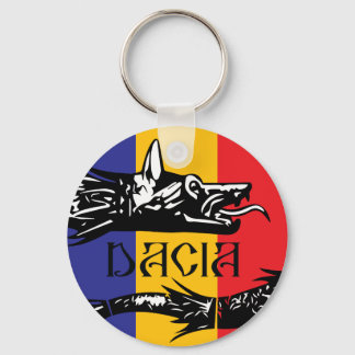 Dacian Wolf - driekleurige vlag Sleutelhanger