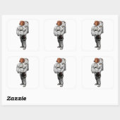 Dackel Astronaut Sticker (Vel)