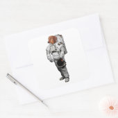 Dackel Astronaut Sticker (Envelop)