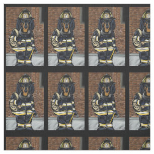 DACKEL BRANDWEERMAN STOF