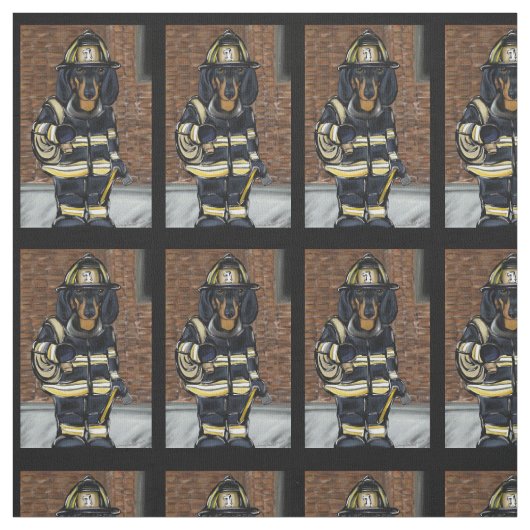 DACKEL BRANDWEERMAN STOF (Swatch)