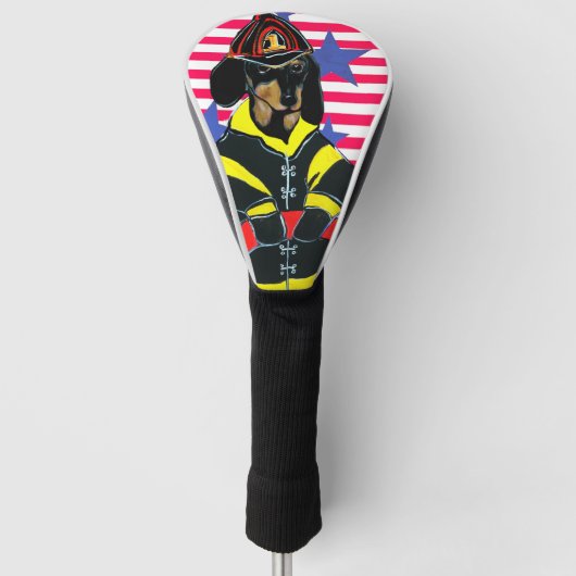 DACKEL BRANDWEERMANS GOLFHEADCOVER (Voorkant)
