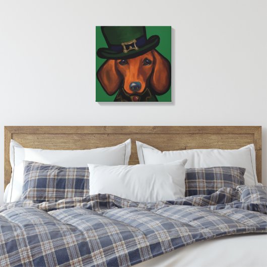 DACKEL CANVAS AFDRUK (Insitu (Slaapkamer))