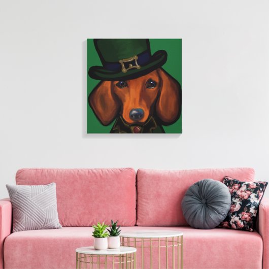 DACKEL  CANVAS AFDRUK (Insitu (Woonkamer))