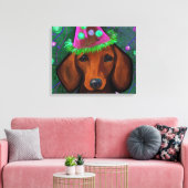 DACKEL CANVAS AFDRUK (Insitu (Woonkamer))