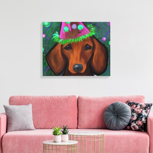 DACKEL CANVAS AFDRUK (Insitu (Woonkamer))