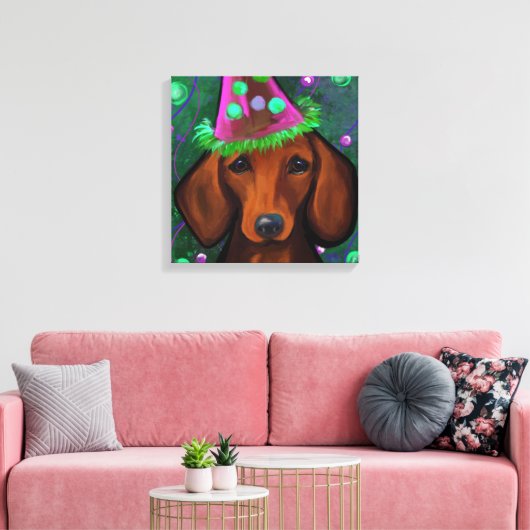 DACKEL CANVAS AFDRUK (Insitu (Woonkamer))