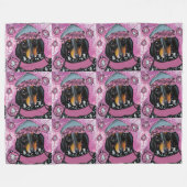 DACKEL  FLEECE DEKEN (Voorkant (Horizontaal))
