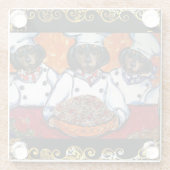 DACKEL   GLAZEN ONDERZETTER (Achterkant)