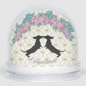 Dackel Hart Rozen Gefeliciteerd  Sneeuwbol (Voorkant)