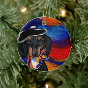 DACKEL      KERAMISCH ORNAMENT