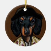 DACKEL              KERAMISCH ORNAMENT (Voorkant)