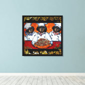 DACKEL KOK KUNST CANVAS AFDRUK (Insitu (Houten vloer))