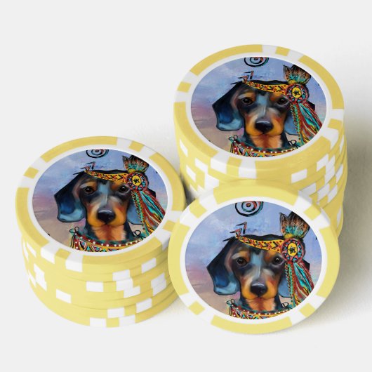 DACKEL POKER CHIPS (Opstapeling)