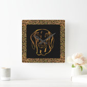 DACKEL  VIERKANTE KLOK (Huis)