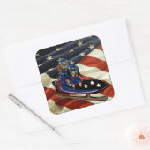 DACKEL  VIERKANTE STICKER (Envelop)