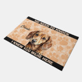 DACKEL WIENER DOG DEURMAT (Schuin)