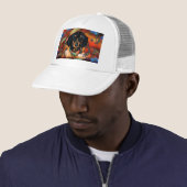 DACKEL ZUIDWESTERS KUNST TRUCKER PET (In situ)